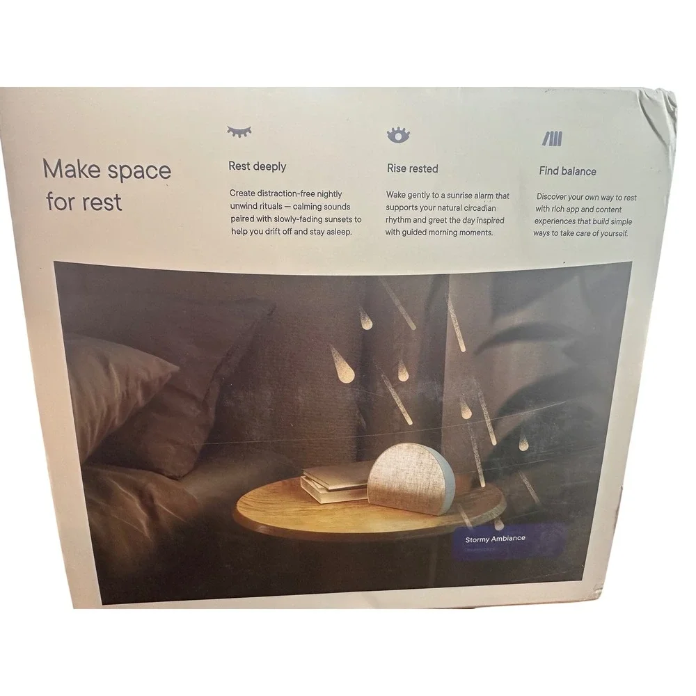 Hatch Restore Smart Sleep Assistant Sunrise Alarm Sound Machine RESTORE04 Putty